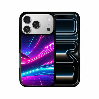 iPhone 17 Pro Case — Neon Cartoon Art Pattern Retro Vintage, Custom Art Phone Cover