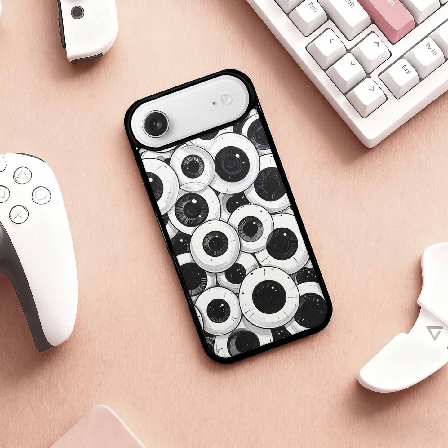 iPhone 17 Air Case — Googly Cartoon Eyeballs Cartoon Cute, Custom Made Phone Cover