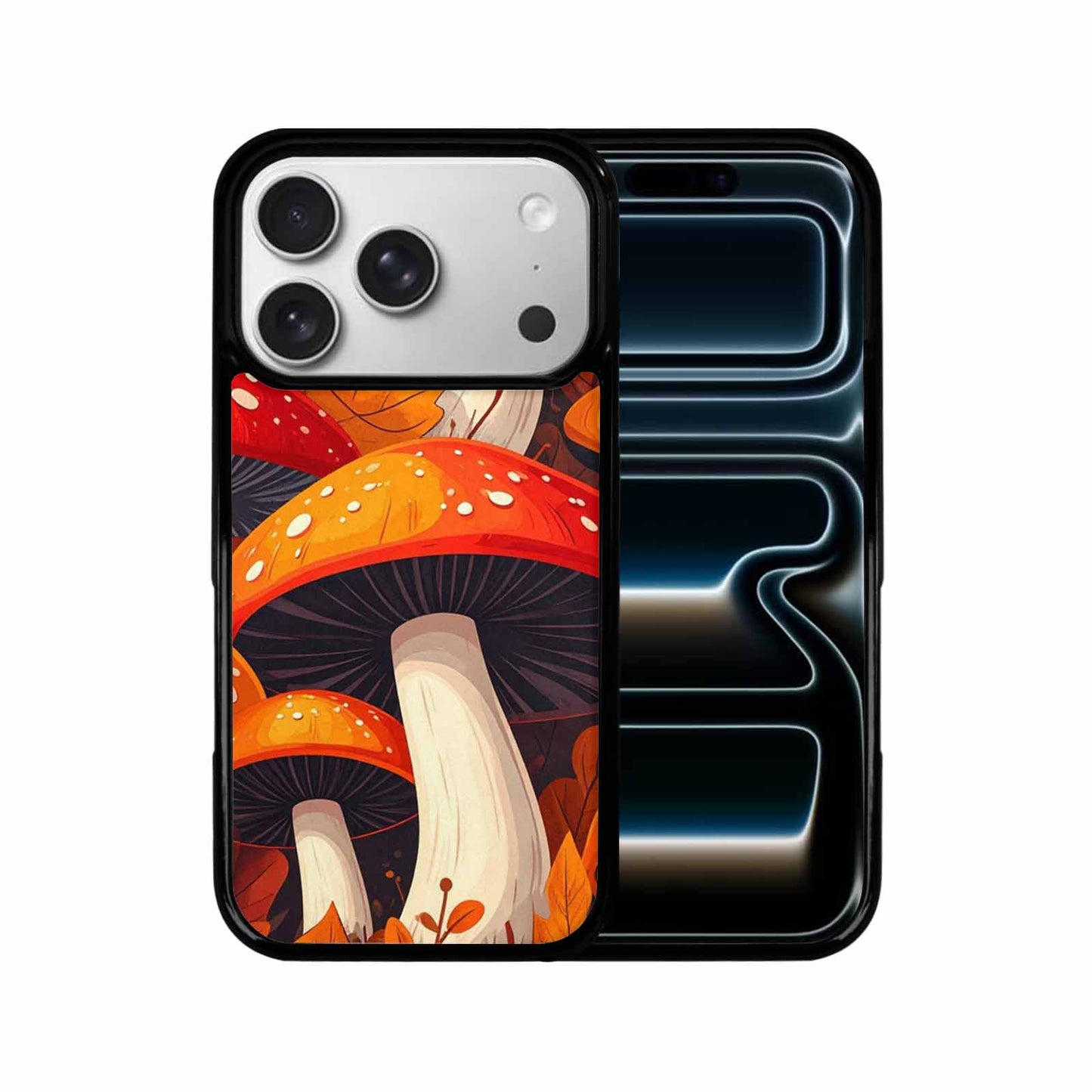 iPhone 17 Pro Case — Bold Autumn Mushroom Original Art, Customized Protective Case