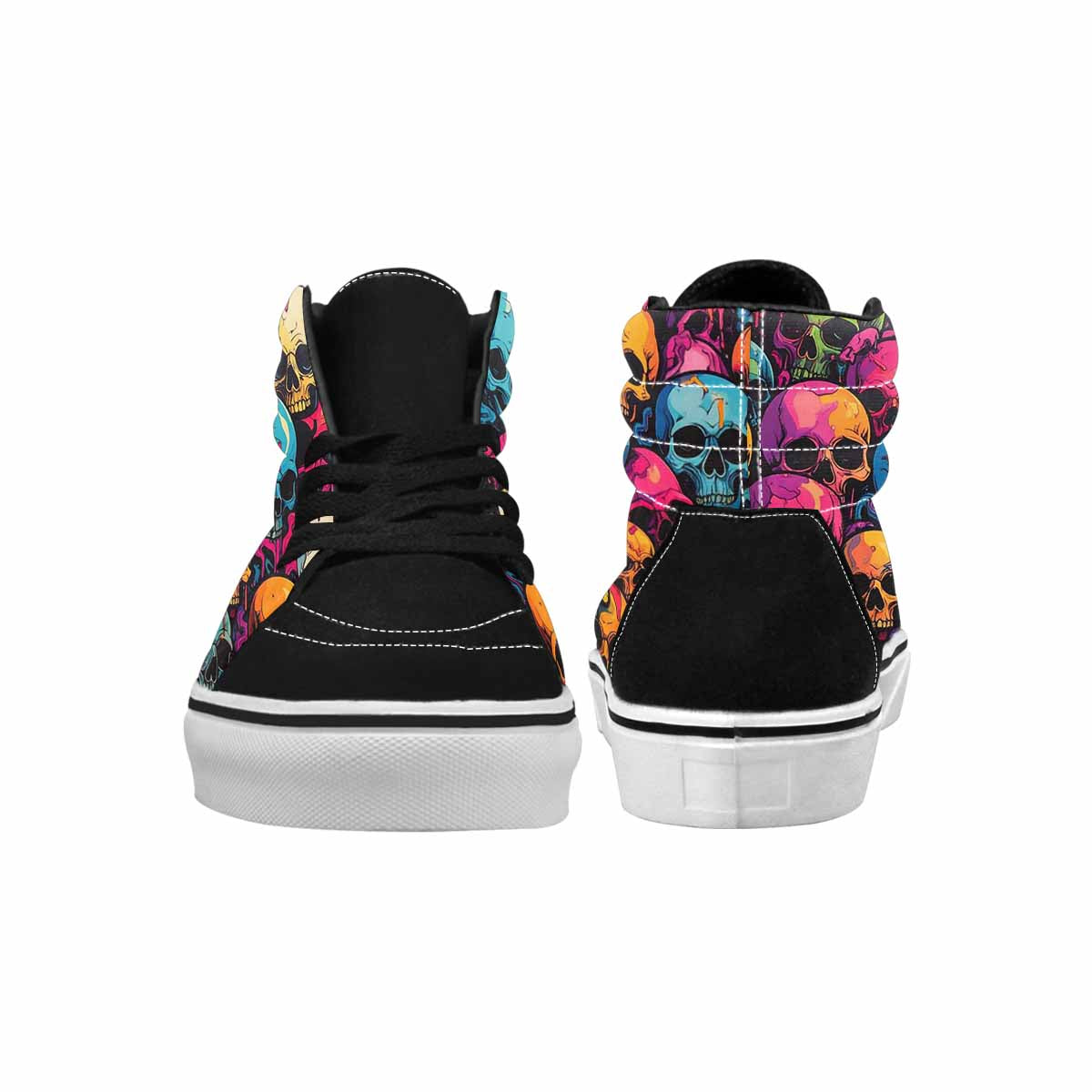MEN'S 1000s Skulls Digital Camo High Top Canvas Surreal Shoes