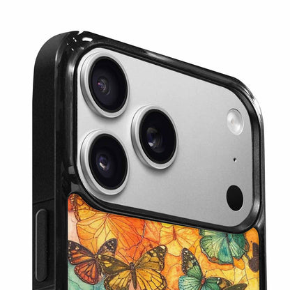iPhone 17 Pro Max Case — Vivid Butterflies Peacock Original Art, Unique Phone Case Design