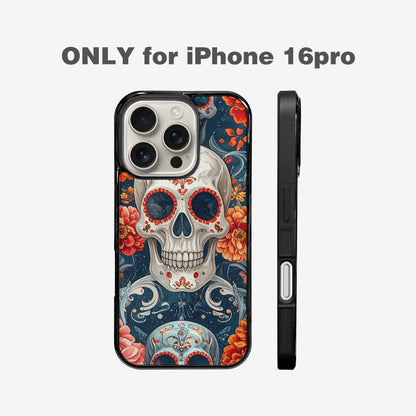 iPhone 16 Pro Case — Marble Skull Custom, Custom Print Case Cover