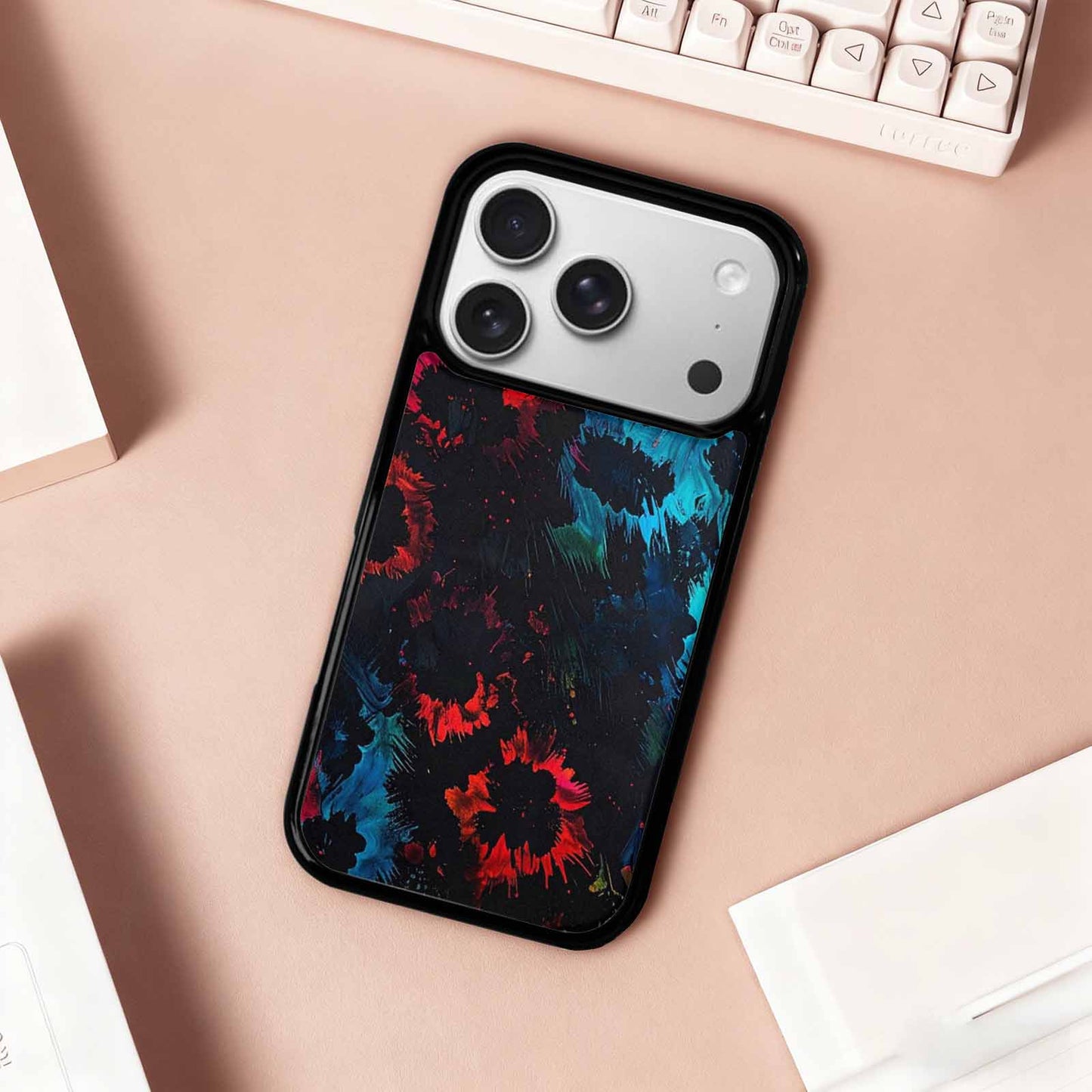 iPhone 17 Pro Case — Color Style Deep Blacks Animal Print, Customized Protective Case