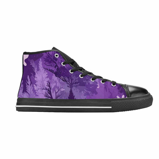 MEN'S Military Camouflage Blotch High Top Canvas Grunge Custom Shoes