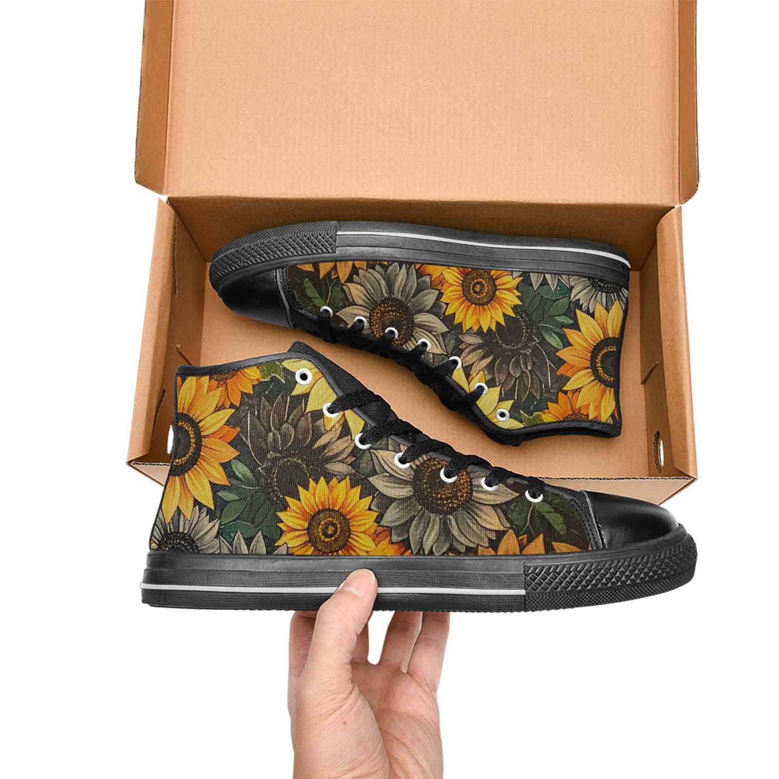 MEN'S Blend Melt Them High Top Canvas Dark Academia Shoes