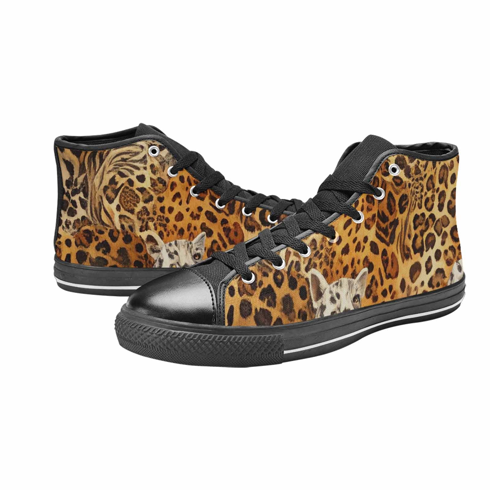 WOMEN'S Animal Print High Top Canvas Aesthetic Shoes