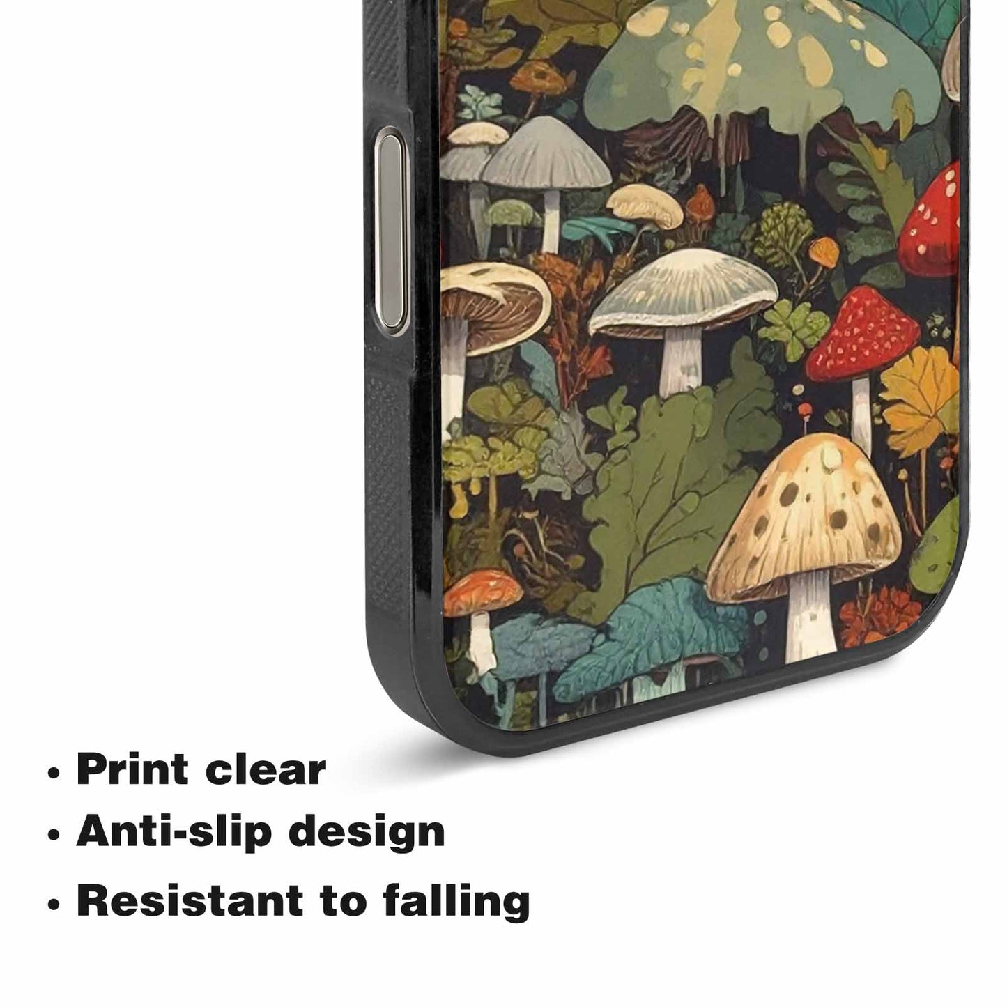iPhone 16 Pro Case — Mushrooms Camomushrooms Patter Bki Personalized Phone, Original Design Phone Case