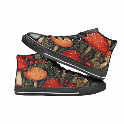 MEN'S Mushroom High Top Canvas Vivid Sneakers