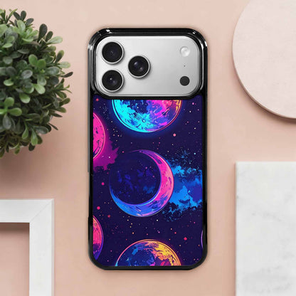 iPhone 17 Pro Max Case — Neon Winter Moon Cartoon Cute, Custom Designed Case Cover