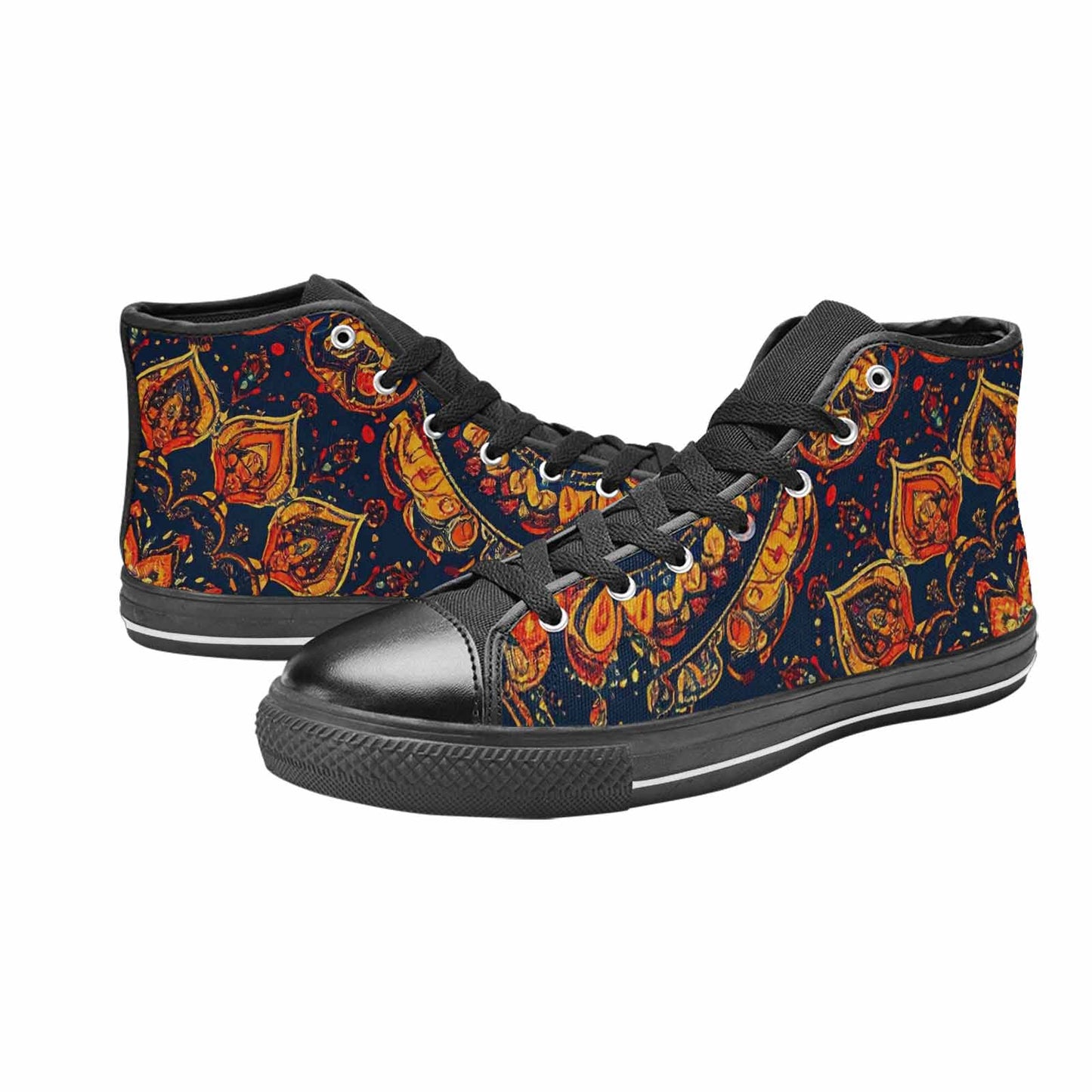 MEN'S Mandala Lions High Top Canvas Surreal Shoes