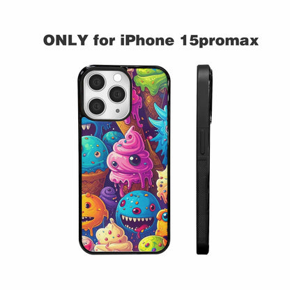 iPhone 15 Pro Max Case — Melting Ice Cream Monster Charac, Custom Phone Case