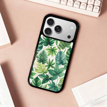 iPhone 17 Pro Case — Small Seven Point Palmate Leaf Floral, Custom Art Phone Cover