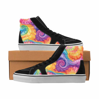 MEN'S Tie Dye High Top Canvas Custom Fashion Dreamcore Sneakers