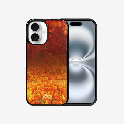 iPhone 16 Case — Marigold Day Of The Dead Marigold, Customized Protective Case