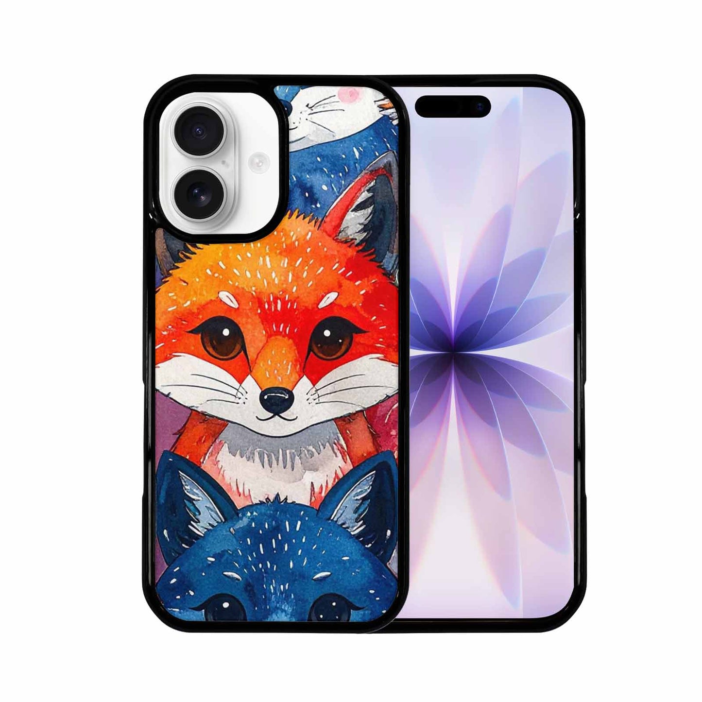 iPhone 17 Case — Watercolor Kawaii Fox Watercolor Abstract, Custom Designed Case Cover