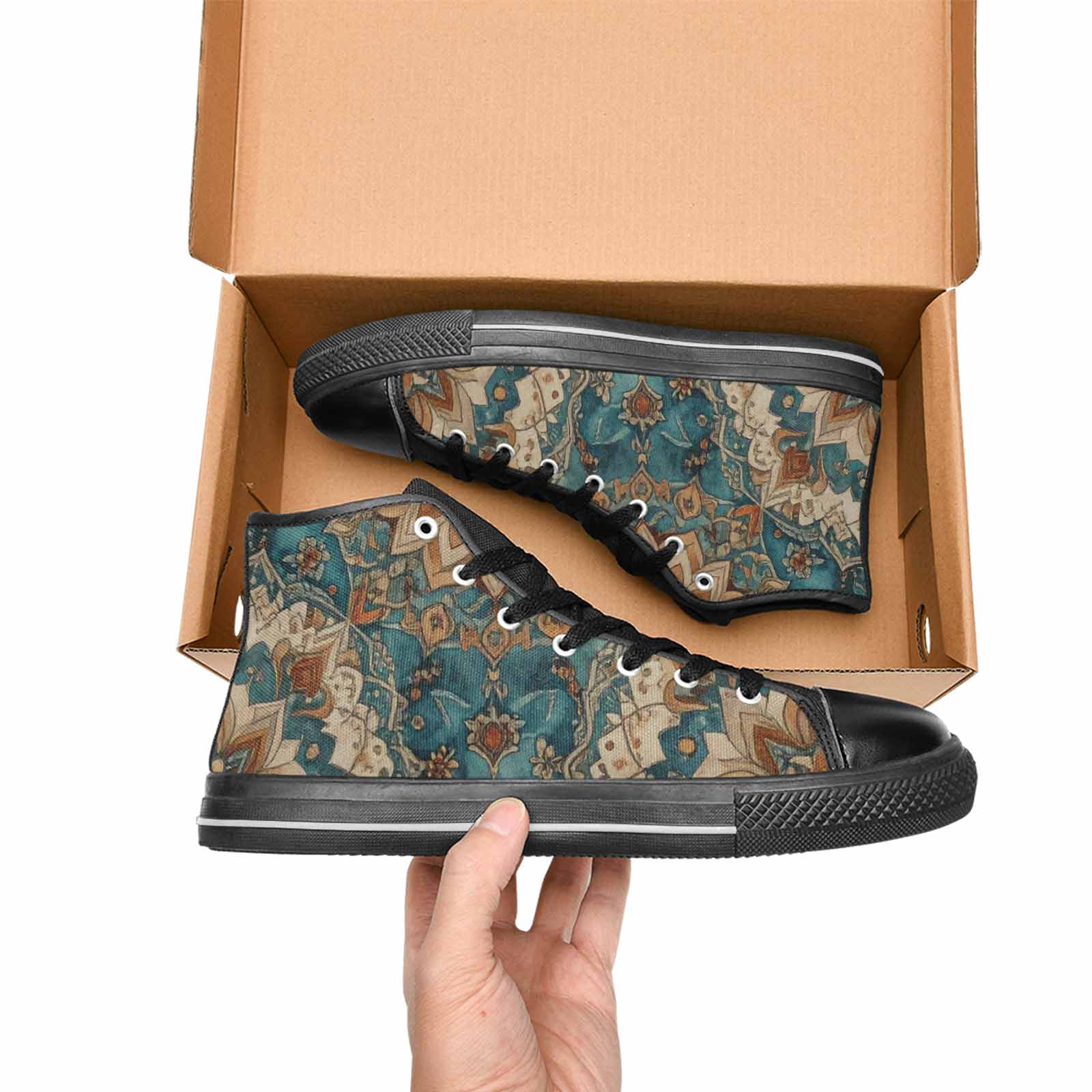 WOMEN'S Mandala High Top Canvas Aesthetic Sneakers