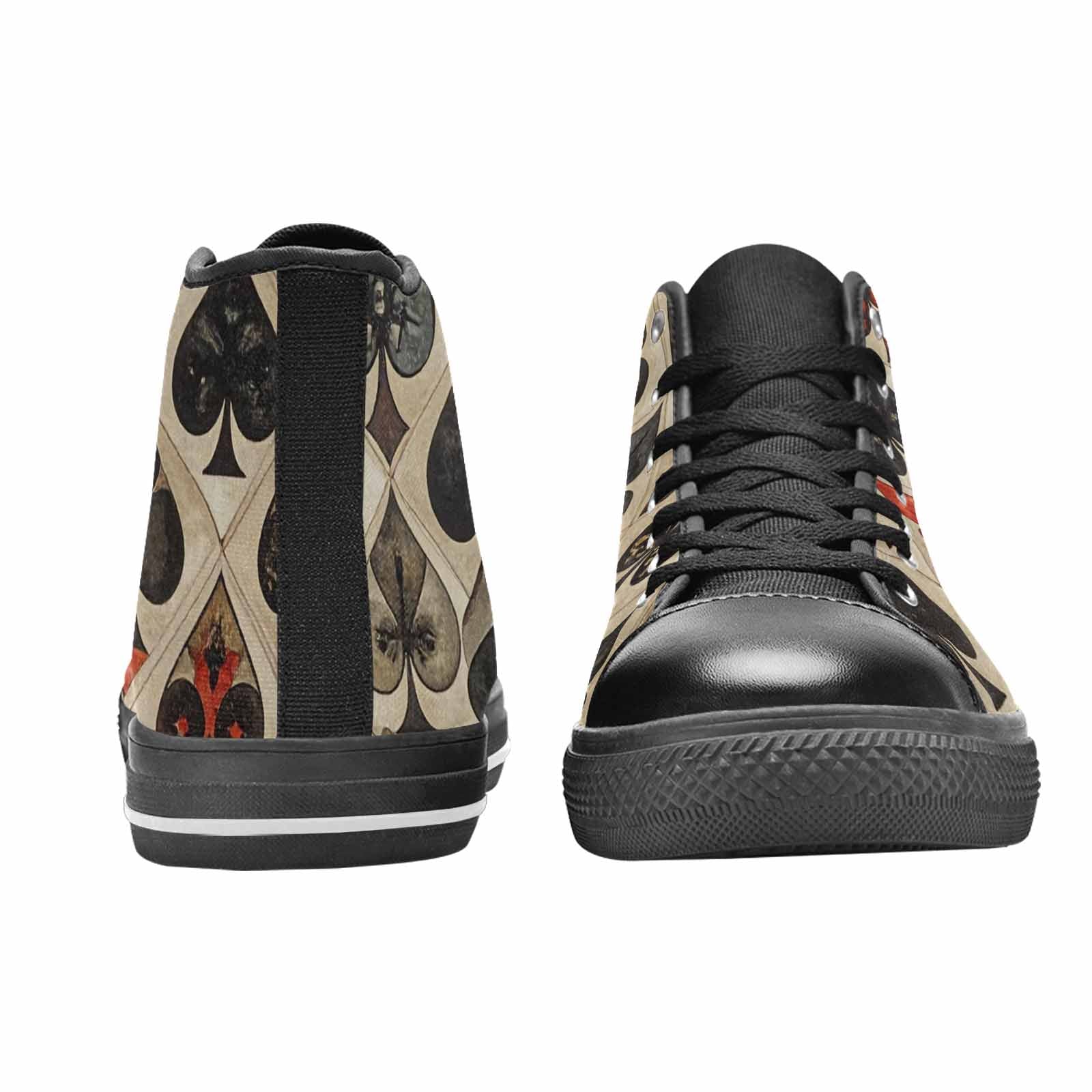 WOMEN'S Playing Card Suit High Top Canvas Y2K Custom Sneakers