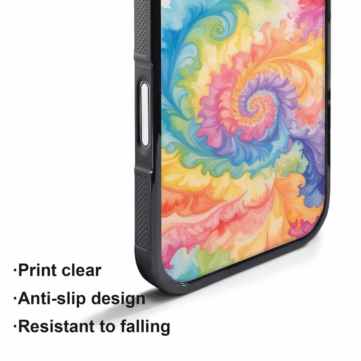 iPhone 17 Pro Case — Tie Dye Swirls Tie Dye Tie, Custom Art Phone Cover