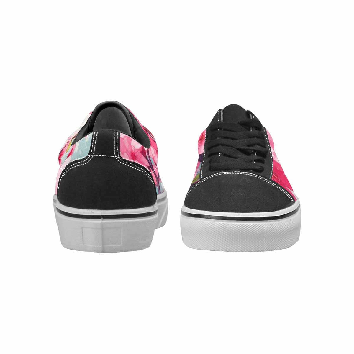 WOMEN'S Cherry Blossom Branch Lace-Up Canvas Vivid Sneakers