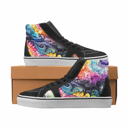 WOMEN'S Tie Dye High Top Canvas Made To Order Dreamcore Custom Canvas Shoes