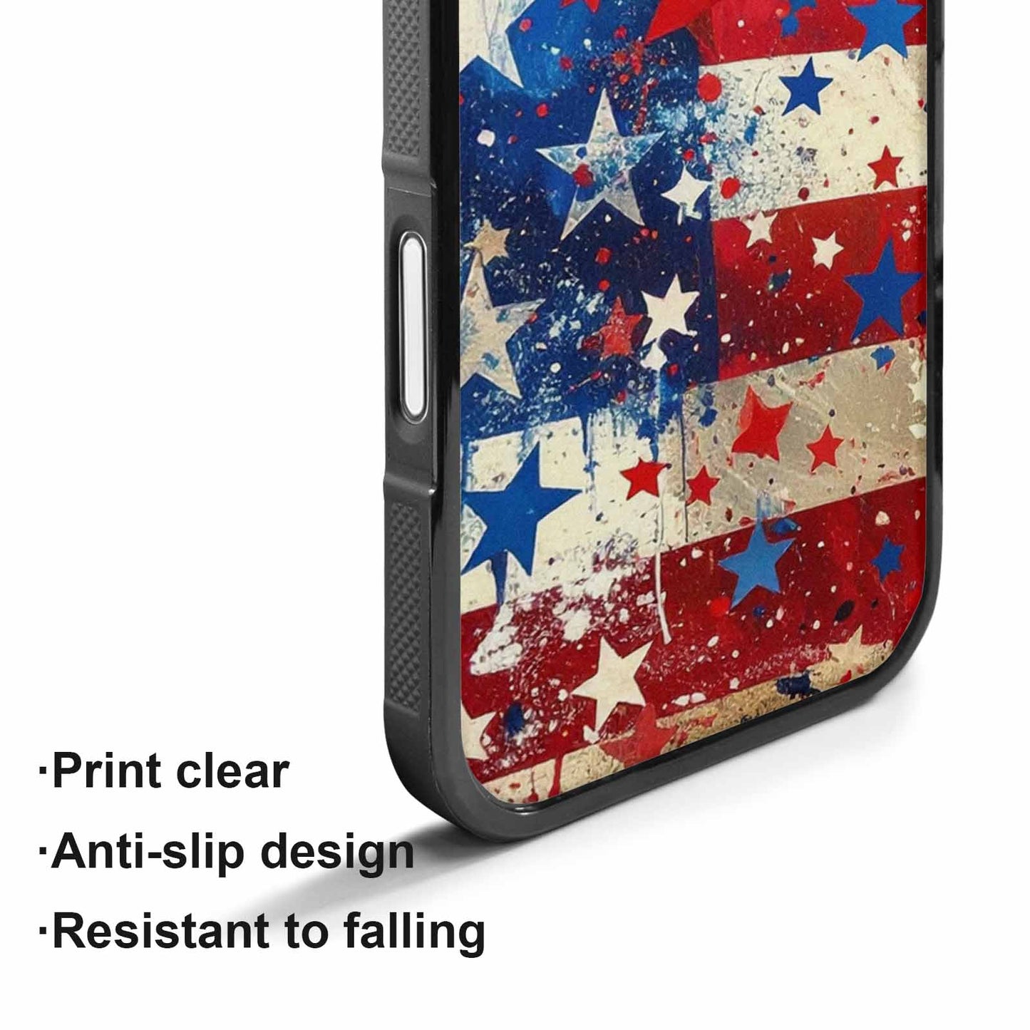 iPhone 17 Case — Patriotic Stars And Stripes Galaxy Space, Customized Protective Case