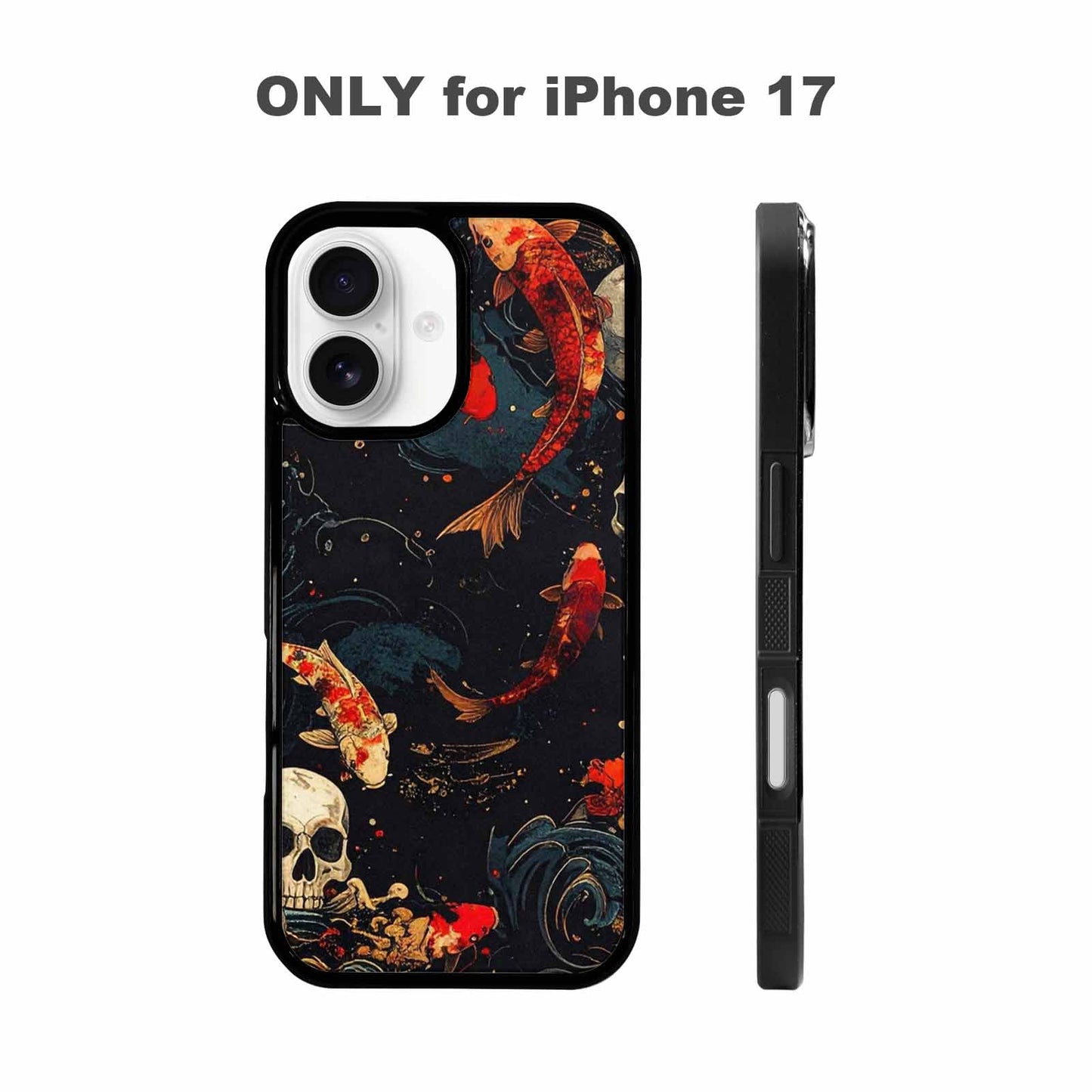 iPhone 17 Case — Skull Dark Art Gothic Print Gothic, Custom Art Phone Cover