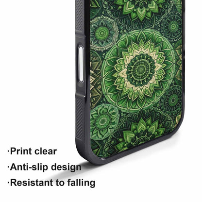 iPhone 17 Pro Case — Small Mandala Pattern Randomly Varying Floral, Custom Printed Phone Case