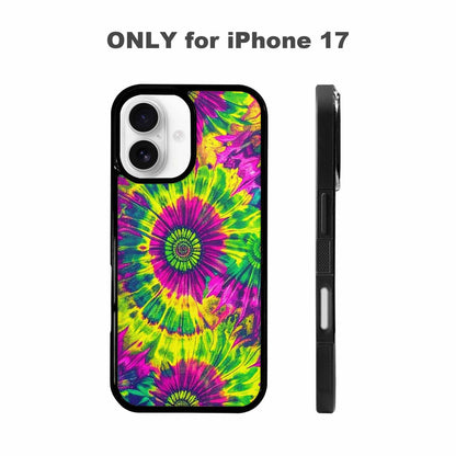 iPhone 17 Case — Tie Dye Neon Acid Tie Dye, Unique Phone Case Design