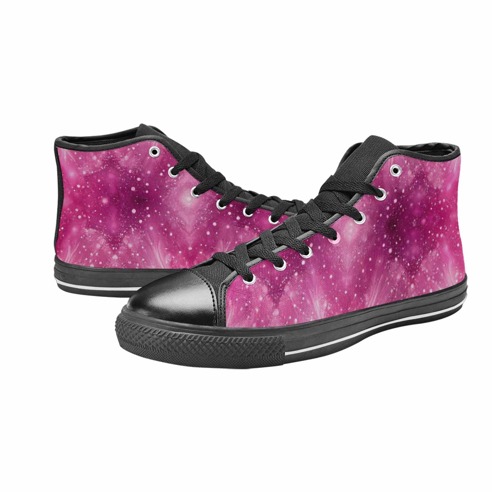 MEN'S Galaxy Art - High Top Canvas Cottagecore Shoes