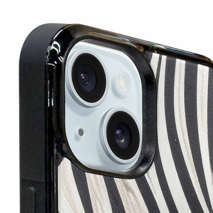 iPhone 15 Plus Case — Modern Zebra Stripe, Custom Print Case Cover