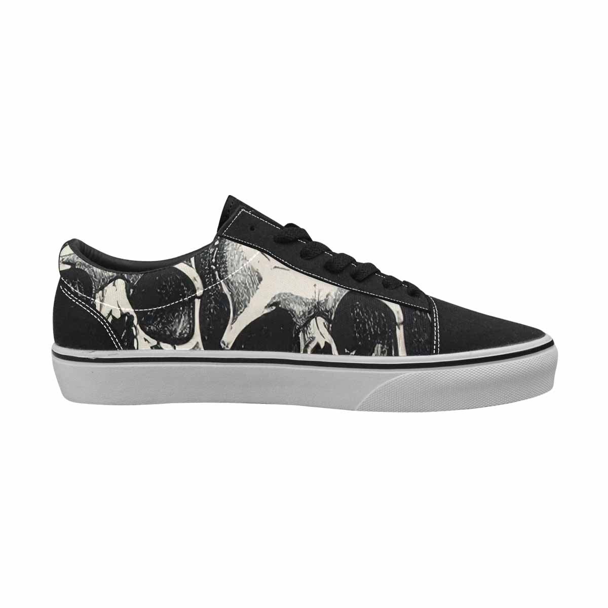 WOMEN'S Rainbow From Skull S Lace-Up Canvas Dreamlike Custom Shoes