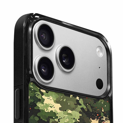 iPhone 17 Pro Max Case — Small Military Camouflage Blotch Camo, Personalized Phone Case