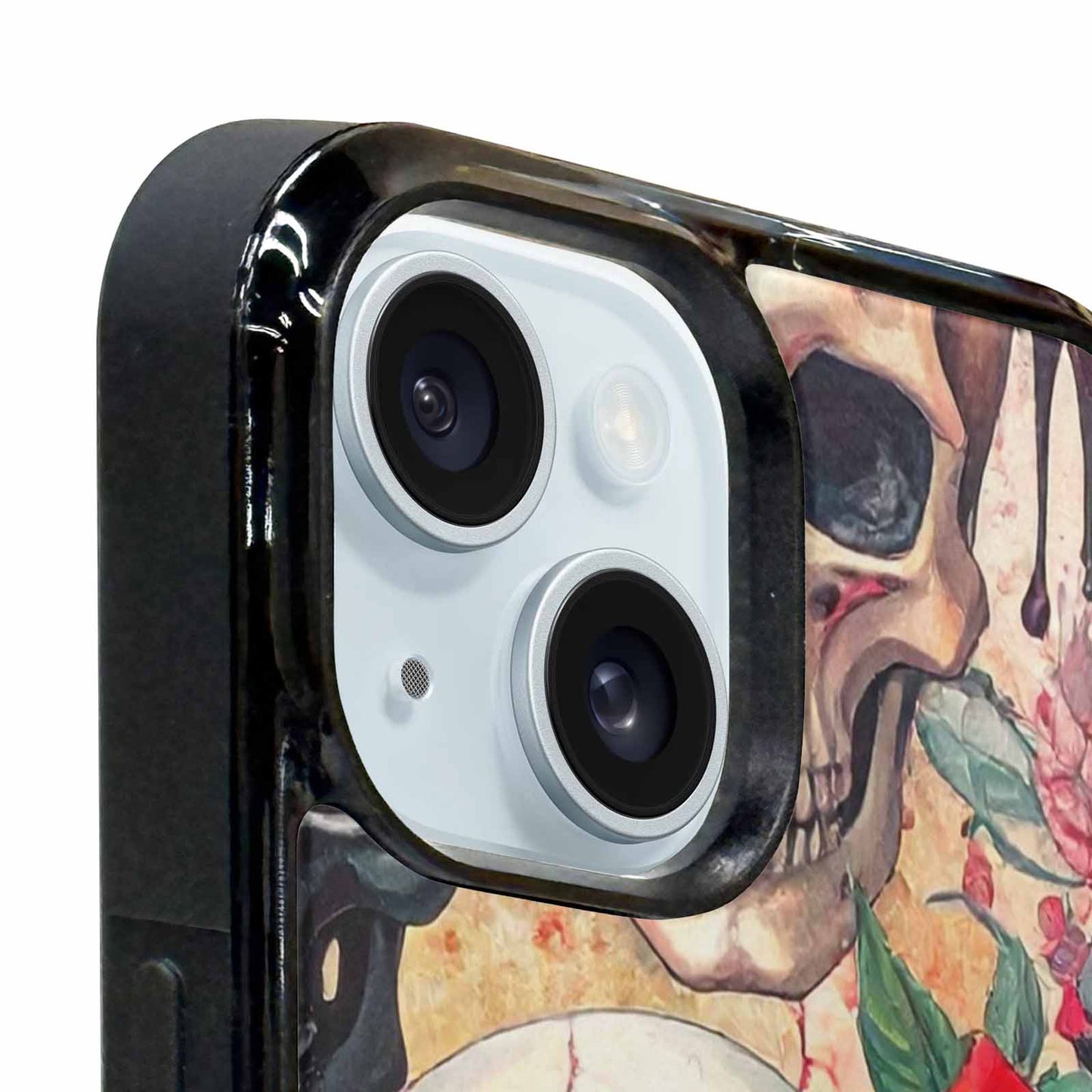 iPhone 15 Plus Case — Skulls And Roses Skulls And Roses, Custom Print Case Cover