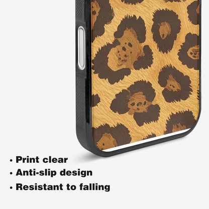 iPhone 16 Plus Case — Classic Leopard Print Warm Golden Tan, Custom Phone Case