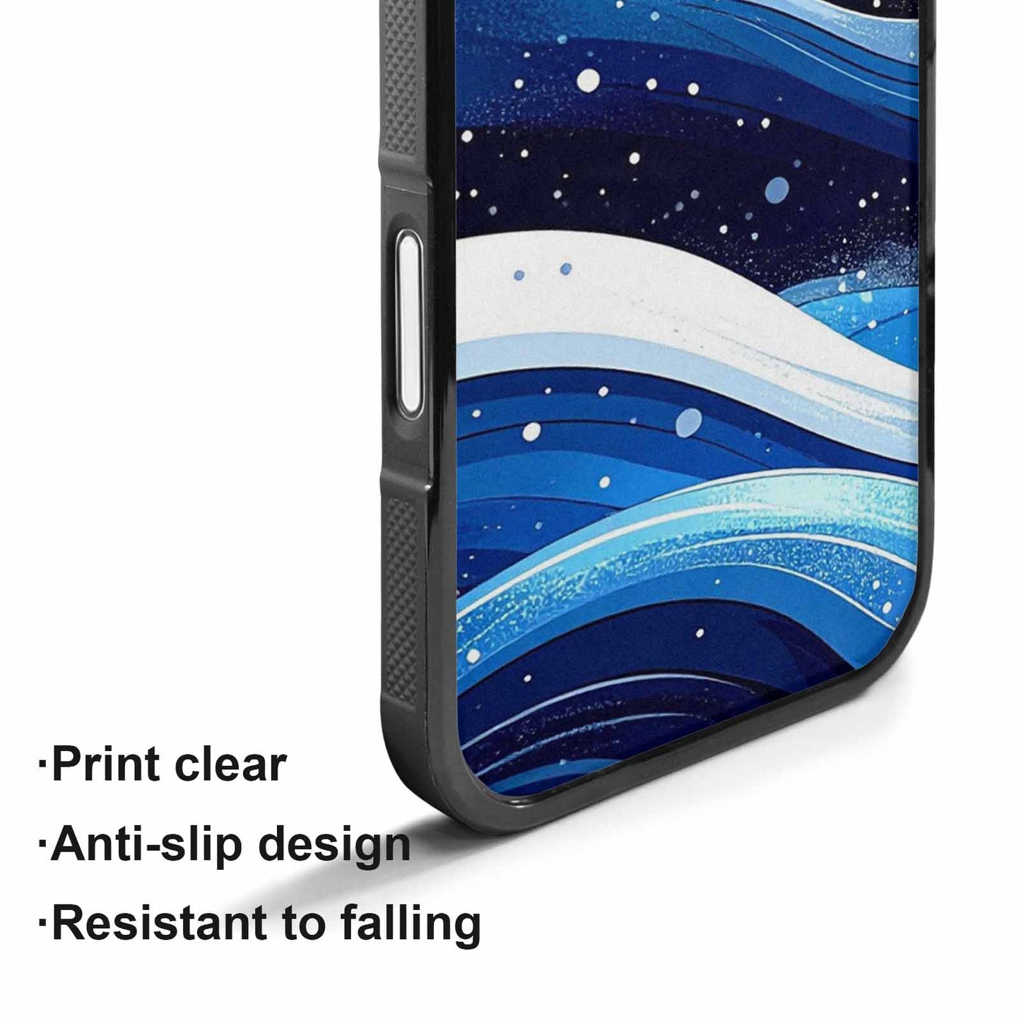 iPhone 17 Case — Glossy Winter Wave Cartoon Cute, Custom Designed Case Cover