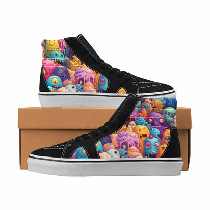 MEN'S Monsters High Top Canvas Artist-designed Aesthetic Limited Edition Sneakers