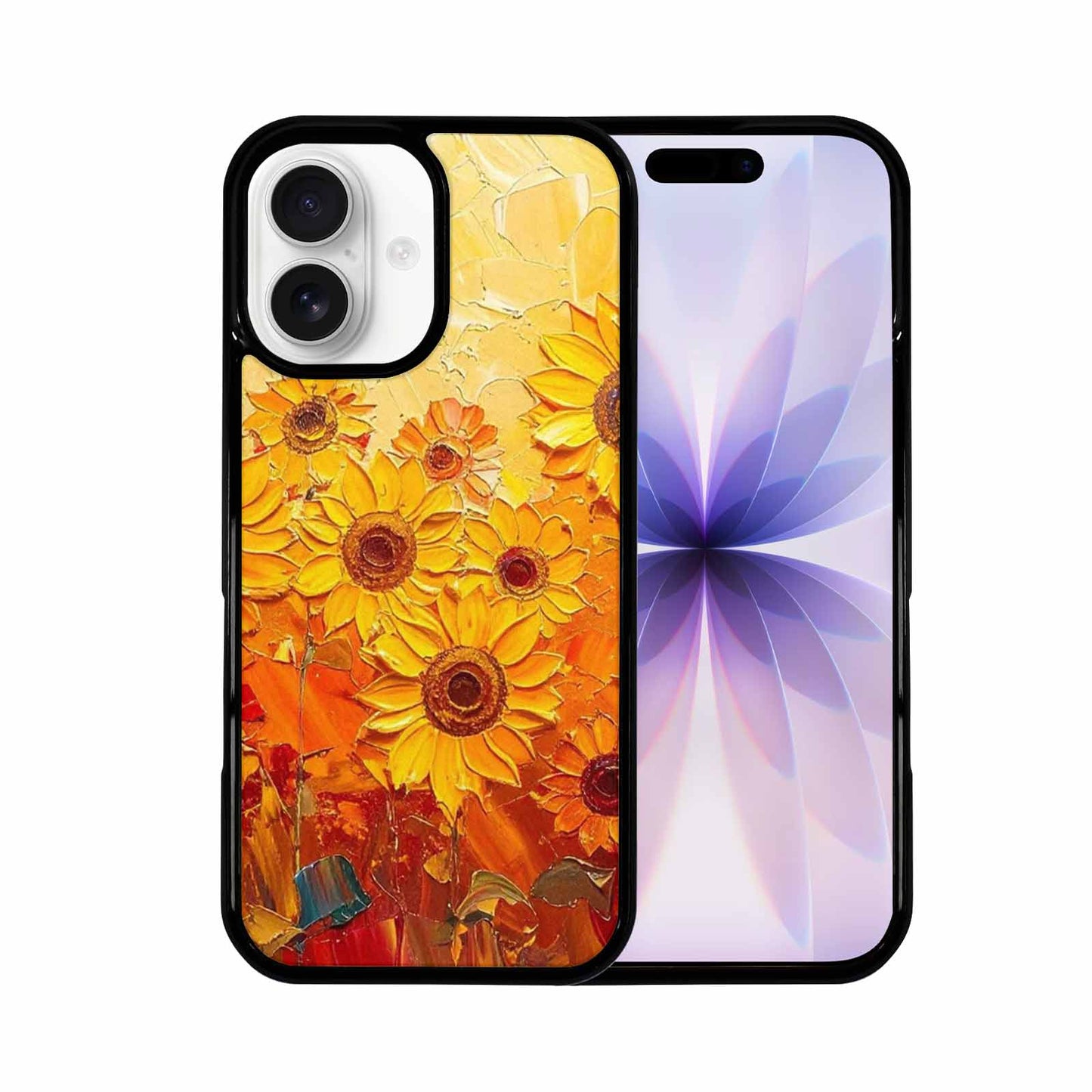 iPhone 17 Case — Impressionist Sunflower Brushstroke Pattern Floral, Original Design Phone Case
