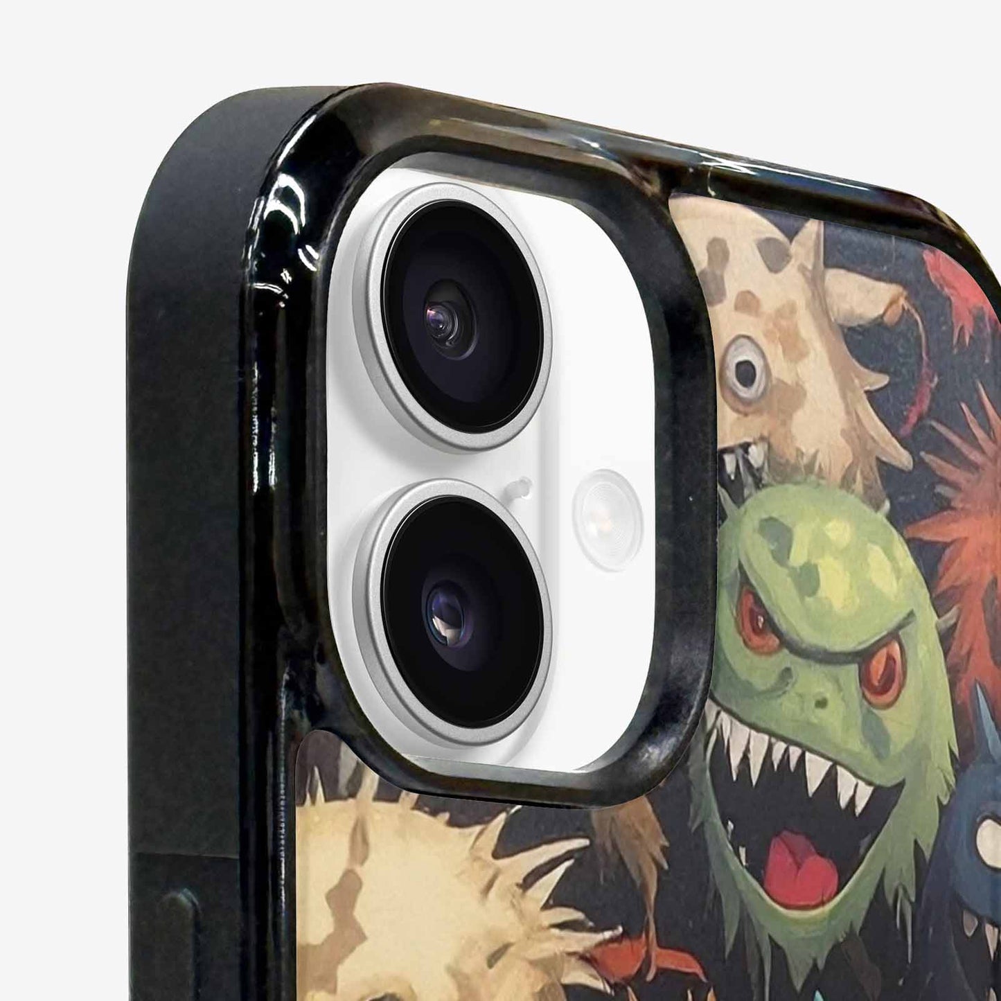 iPhone 16 Plus Case — Monsters Camomonsters Pattern Qch, Custom Printed Phone Case