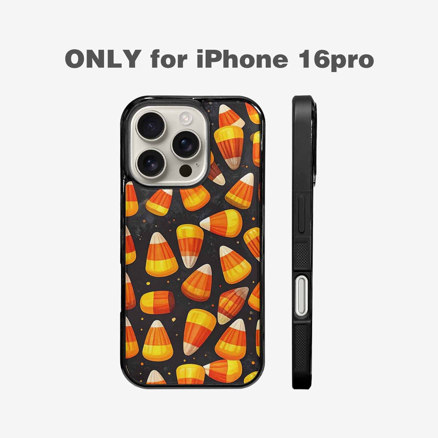 iPhone 16 Pro Case — Halloween Candy Corn Custom, Customized Protective Case