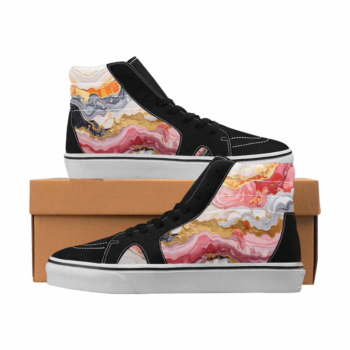 MEN'S Marble Vein Pattern Stacke 3 Ferion