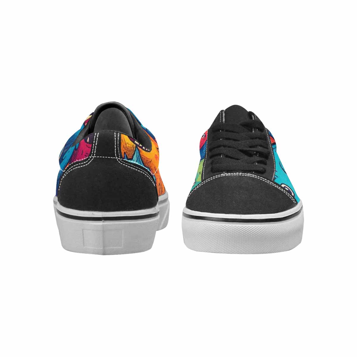 WOMEN'S Monsters (general) Cartoon Monst Lace-Up Canvas Cottagecore Sneakers