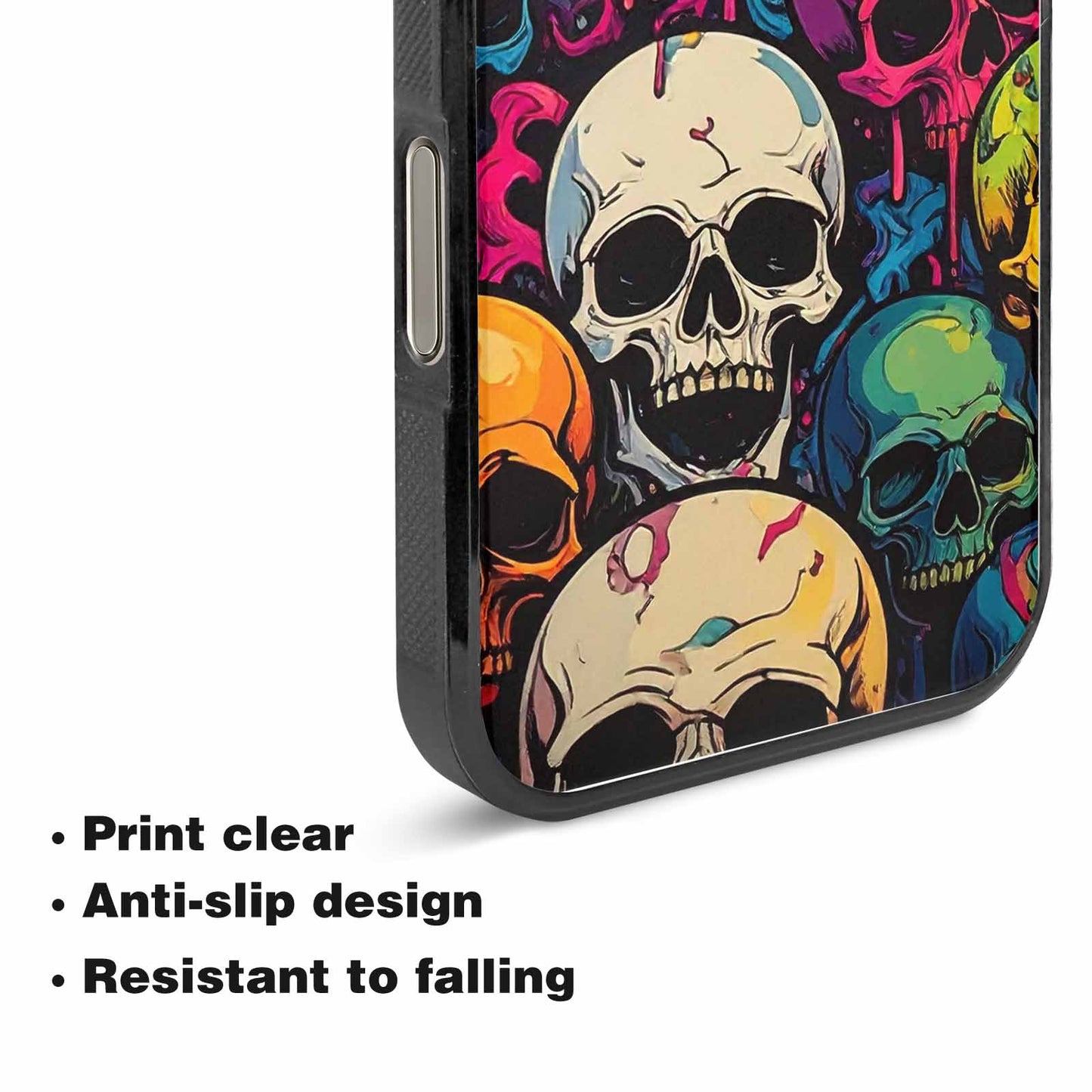 iPhone 15 Pro Max Case — 1000s Of Skulls Digital Camo Drip, Customized Protective Case