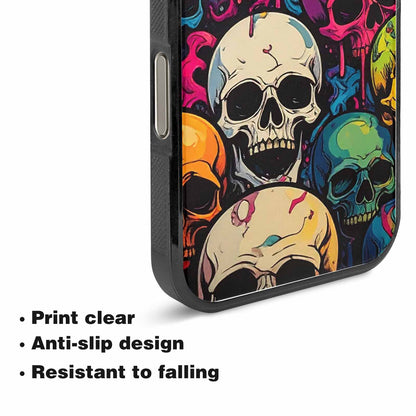 iPhone 15 Pro Max Case — 1000s Of Skulls Digital Camo Drip, Customized Protective Case