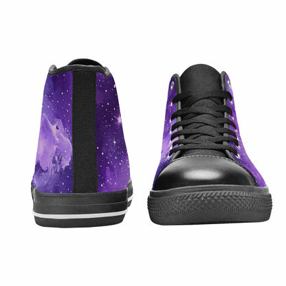 WOMEN'S Galaxy Art - High Top Canvas Grunge Sneakers