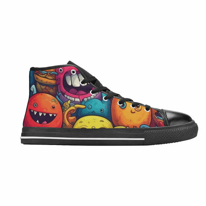 MEN'S Cartoon Monster Character High Top Canvas Grunge Sneakers