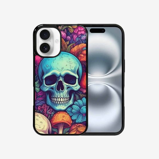 iPhone 16 Case — Mushroom Skull Custom, Custom Print Case Cover
