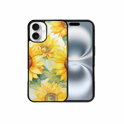 iPhone 16 Plus Case — Sunflowers Watercolor, Personalized Phone Case