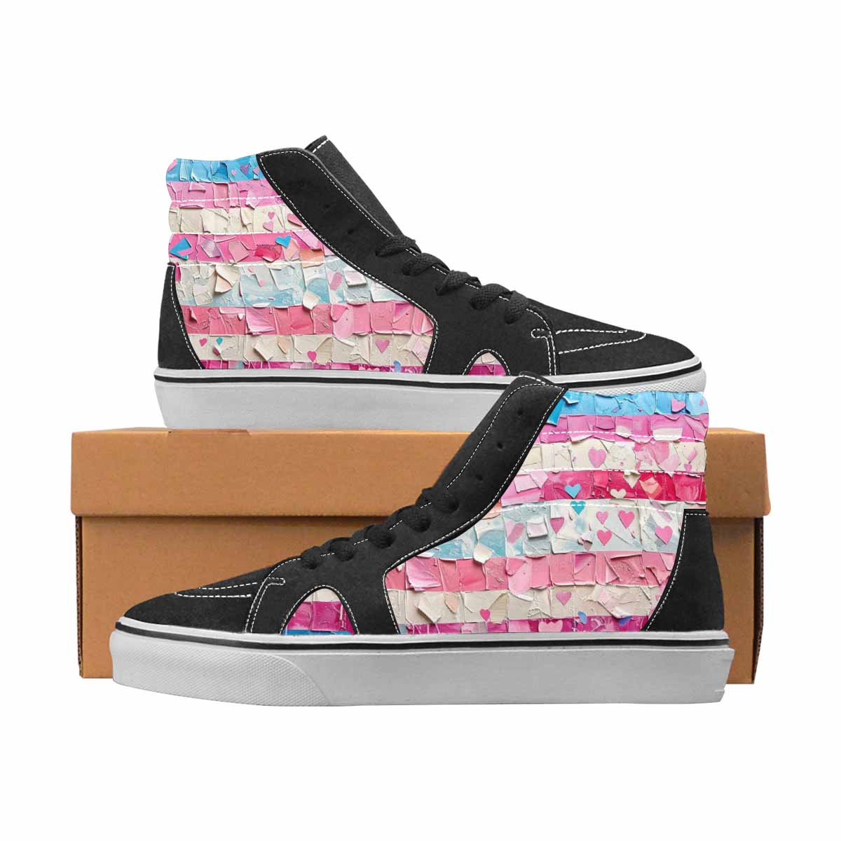 WOMEN'S Pride High Top Canvas Artist-designed Vivid Sneakers