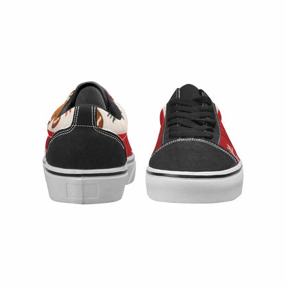 MEN'S Christmas Holly Snowflake Canvas Lace-Up Vibrant Chaos Shoes