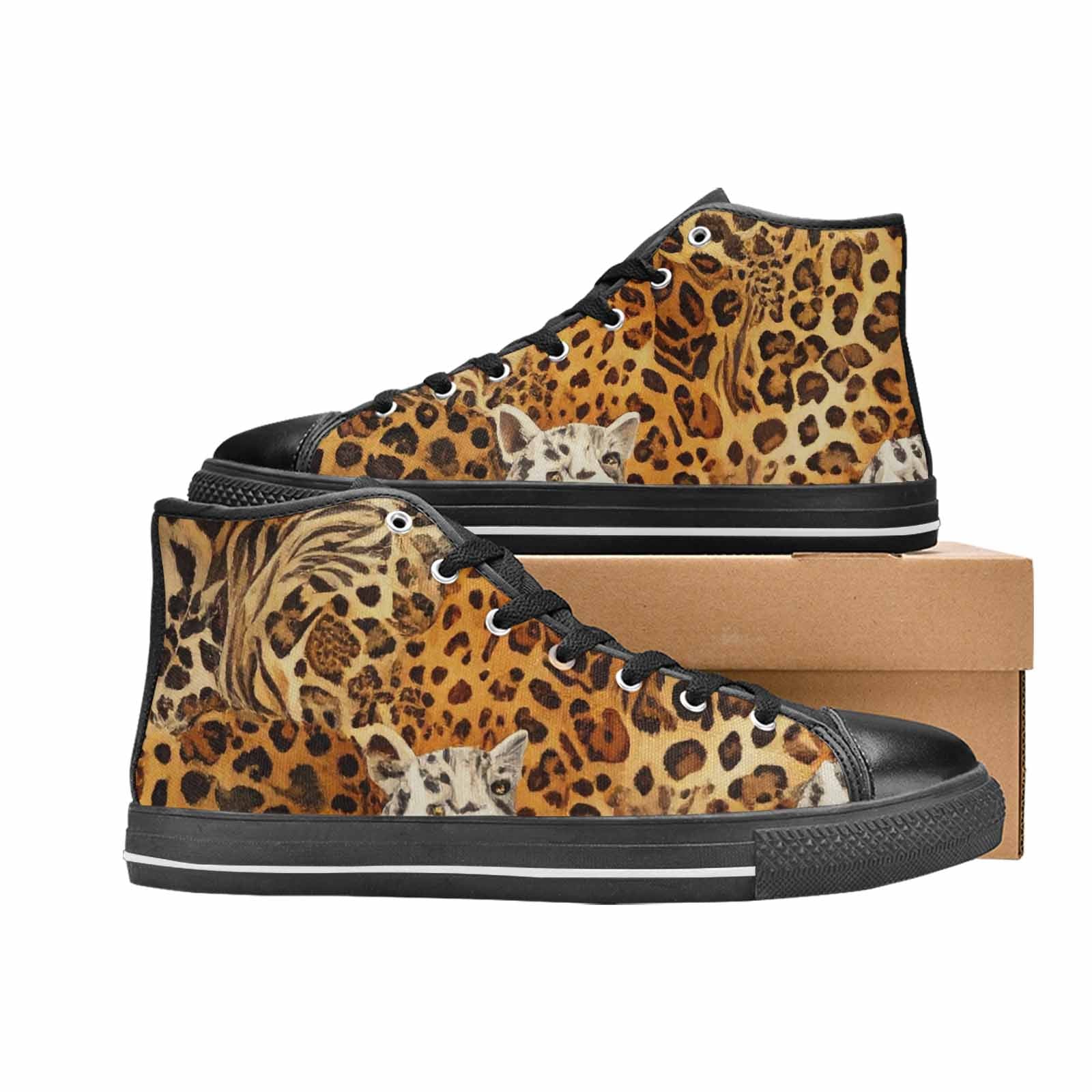 MEN'S Animal Print High Top Canvas Vivid Shoes